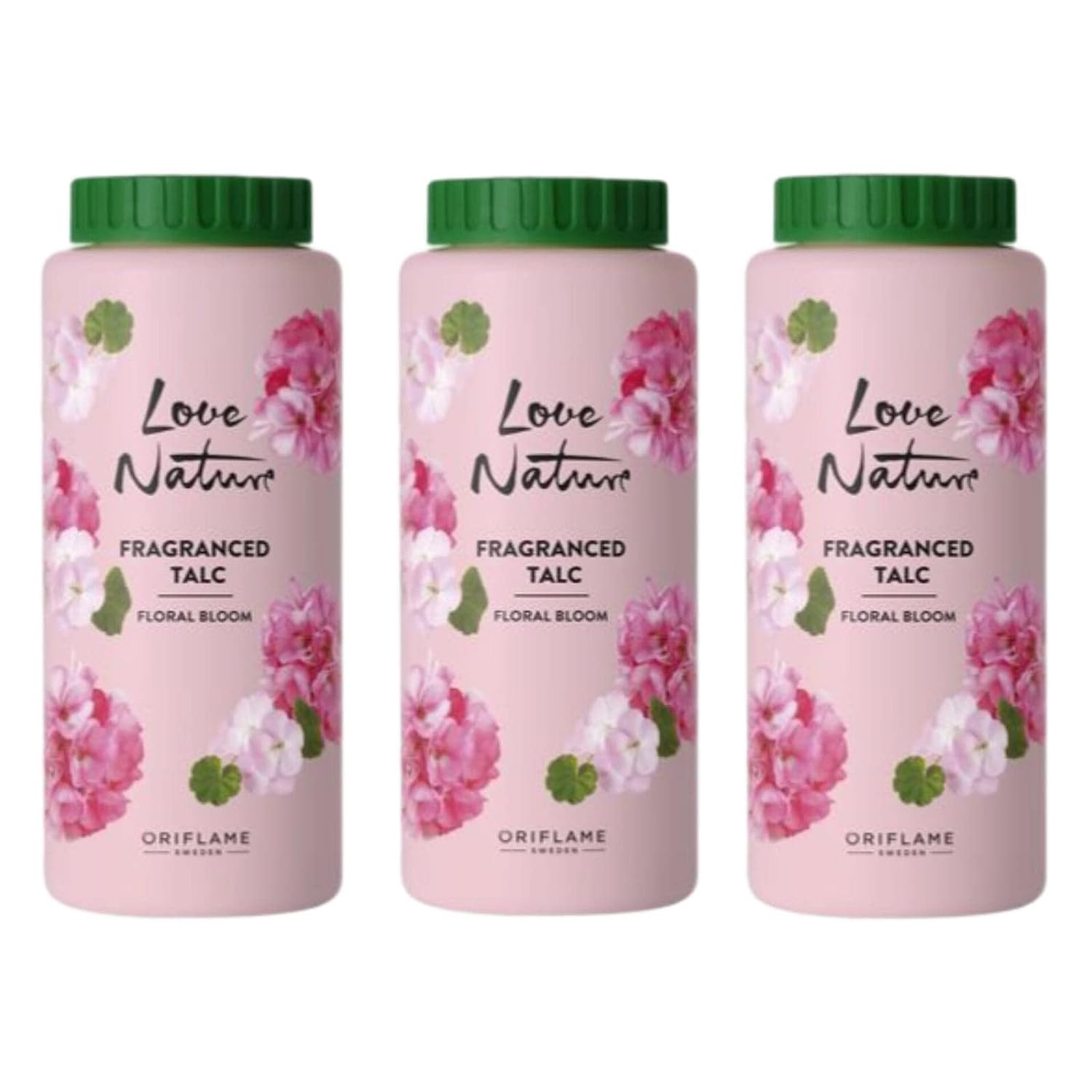 Love nature fragranced talc floral bloom 