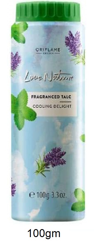 Love nature fragranced talc cooling delight powder 