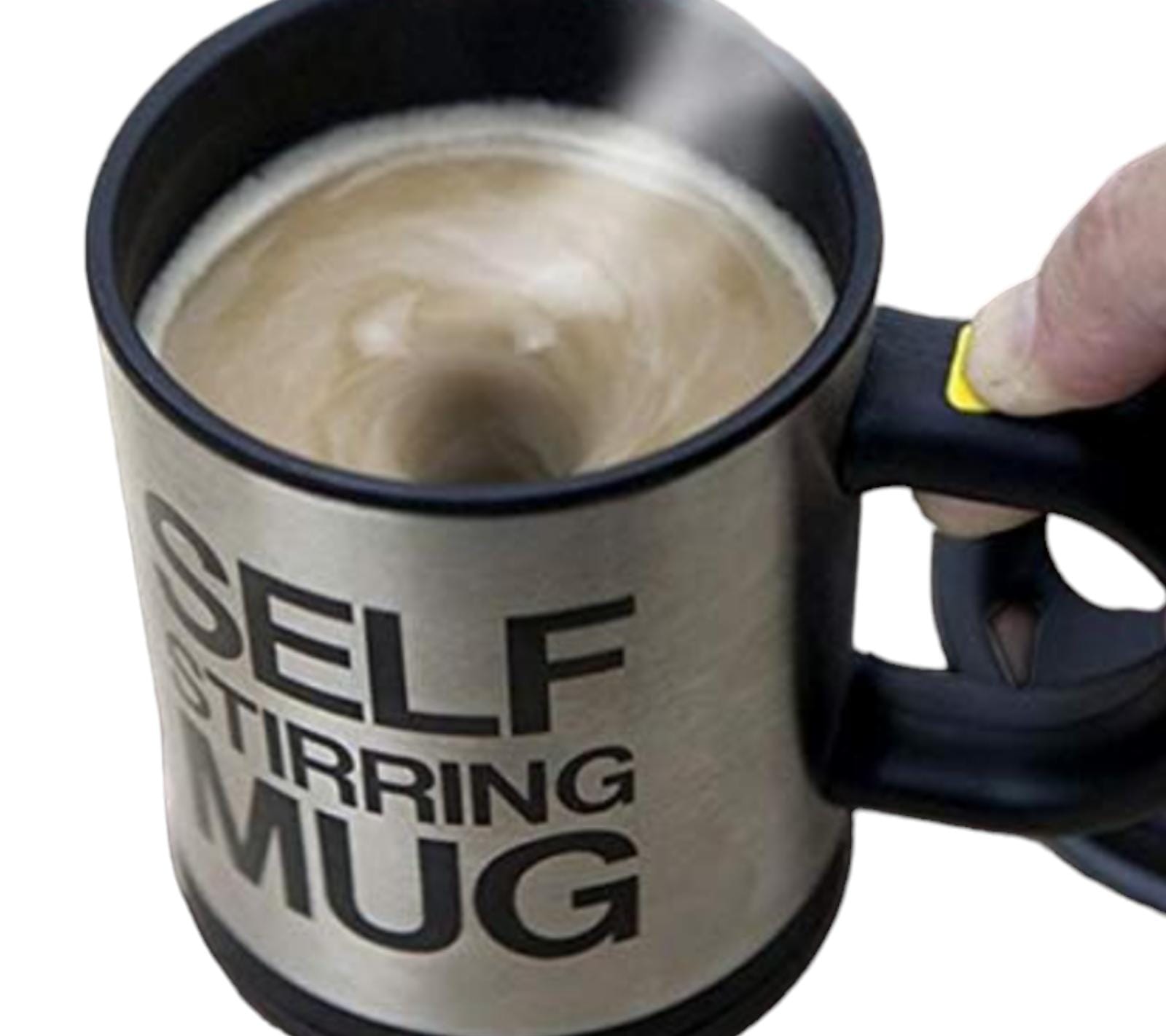 Self stirring mug