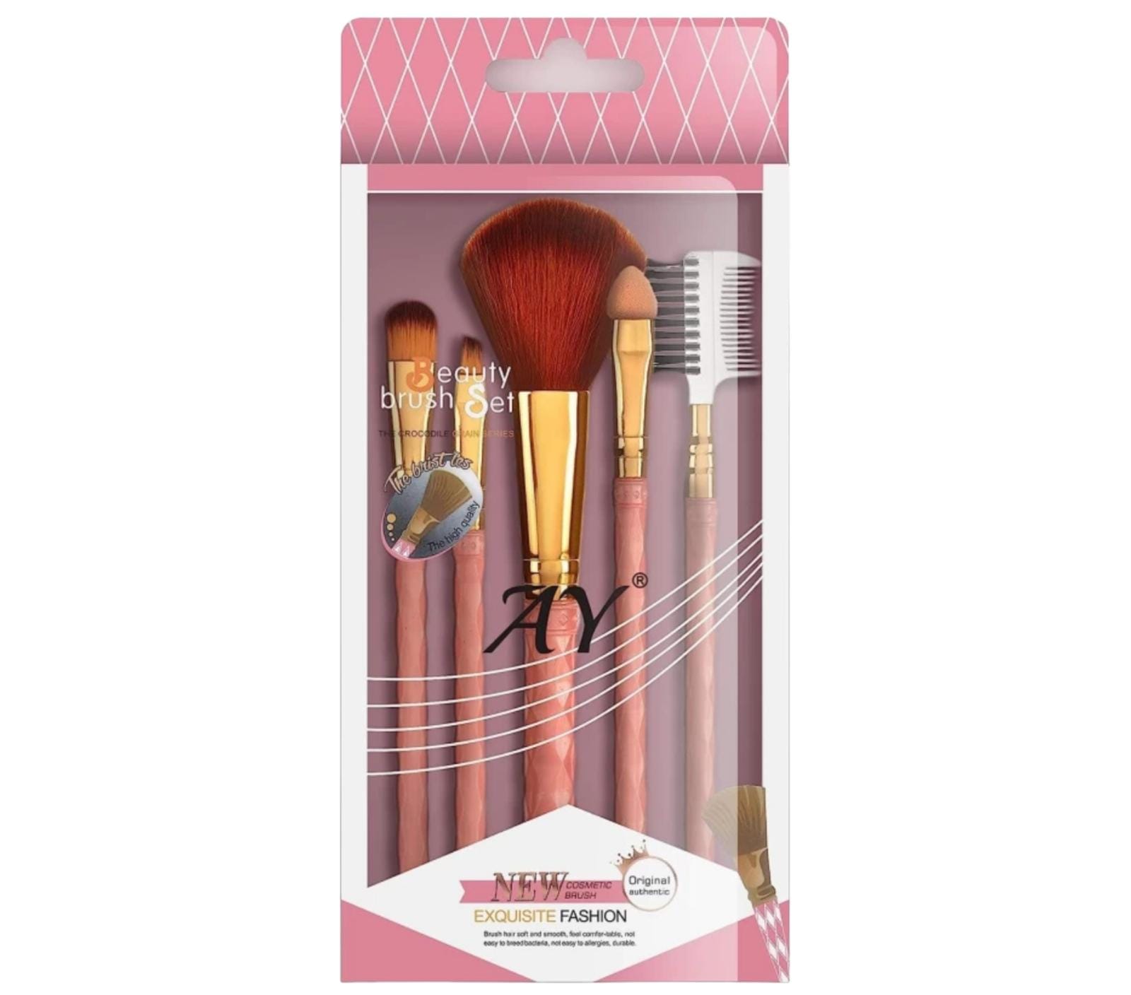 Makeup brush set of five 