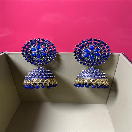 Buy Fancify Jhumka Earrings For Girls And Women Jewellery For WomenStone Royal  Blue Online at Best Prices in India  JioMart